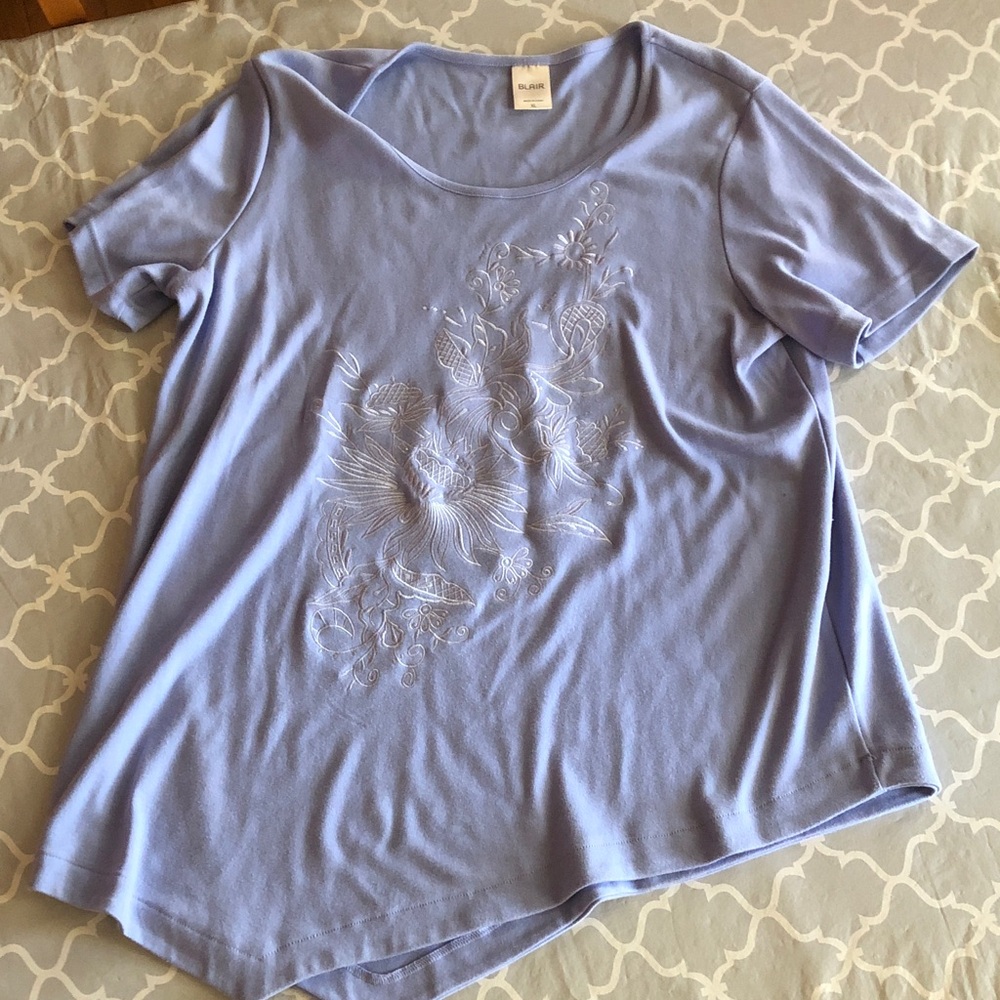 Blair Light Blue Short Sleeve Tee